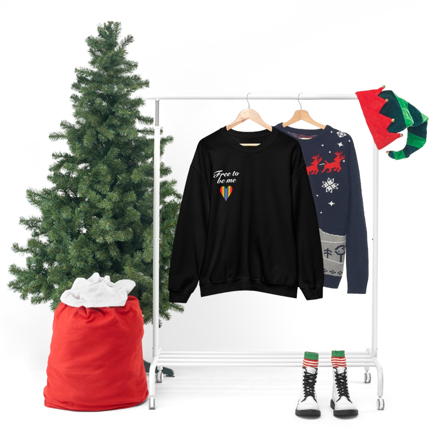 free to be me pride sweatshirt