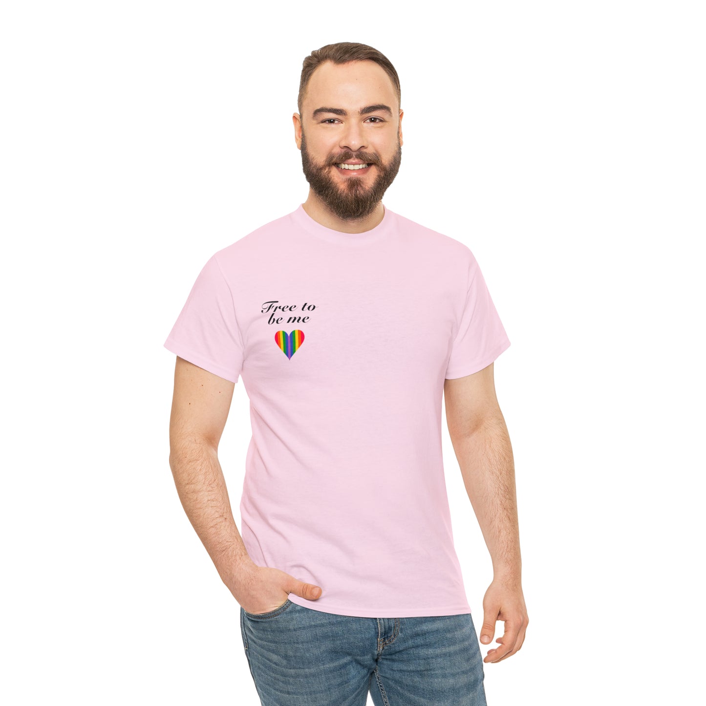 free to be me pride cotton tee