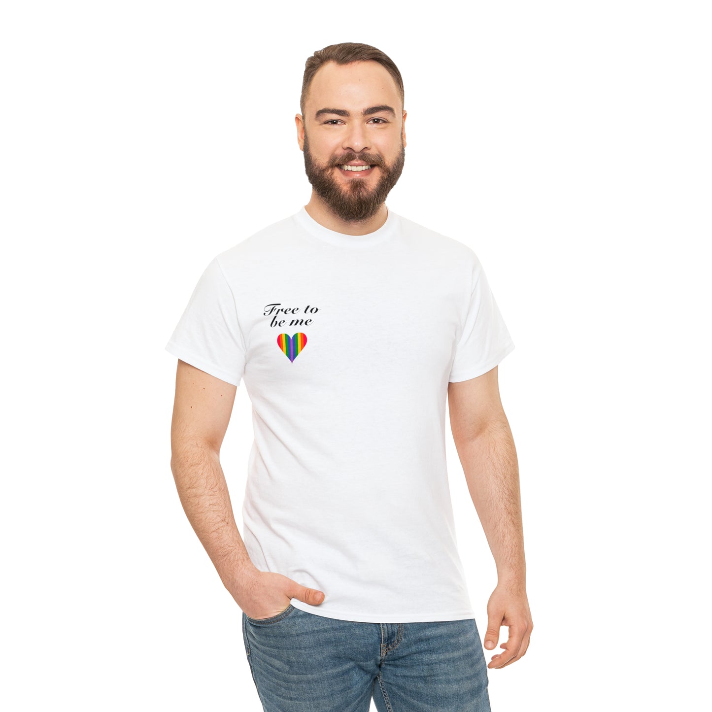 free to be me pride cotton tee