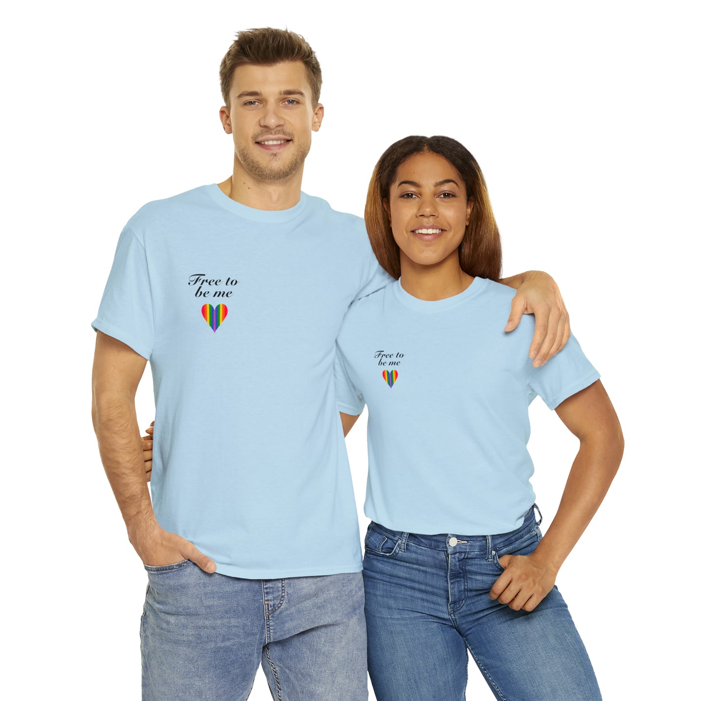 free to be me pride cotton tee