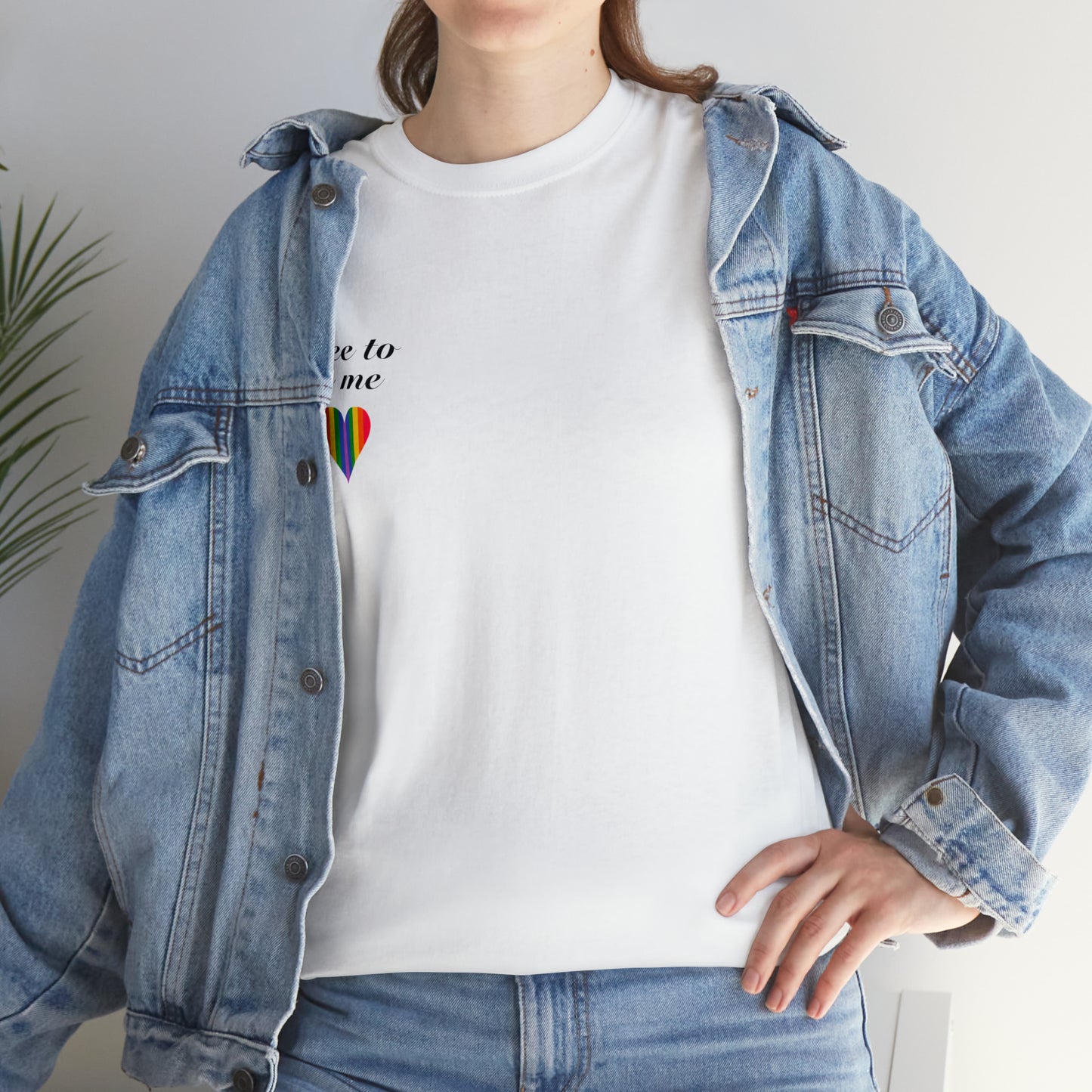 free to be me pride cotton tee