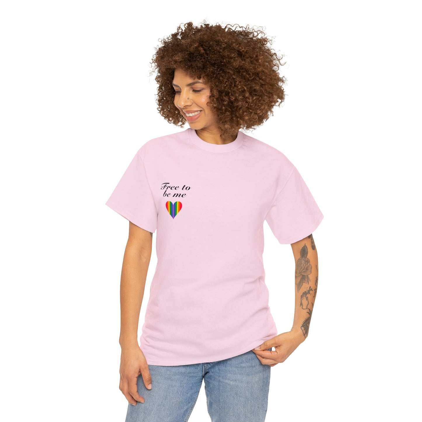 free to be me pride cotton tee