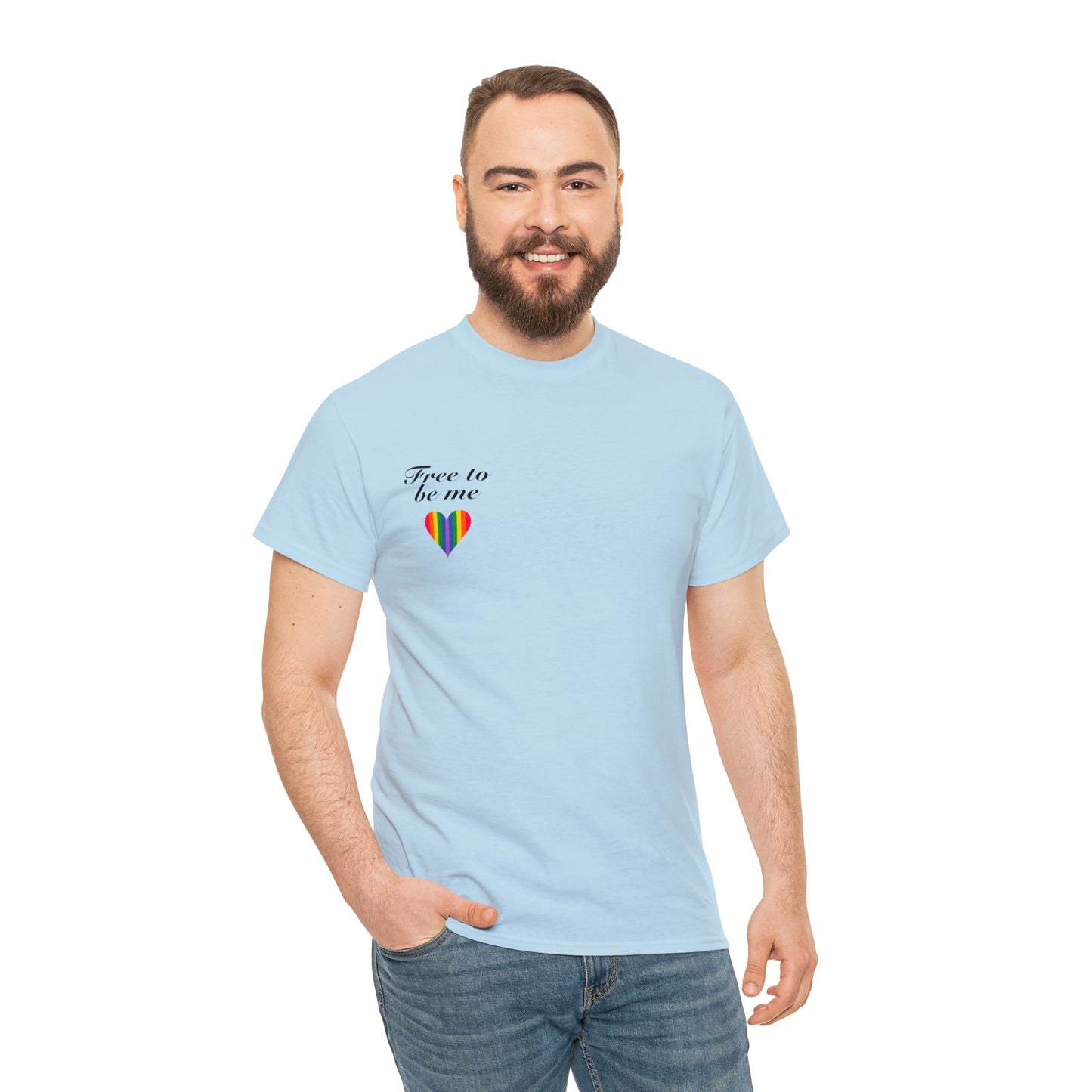 free to be me pride cotton tee