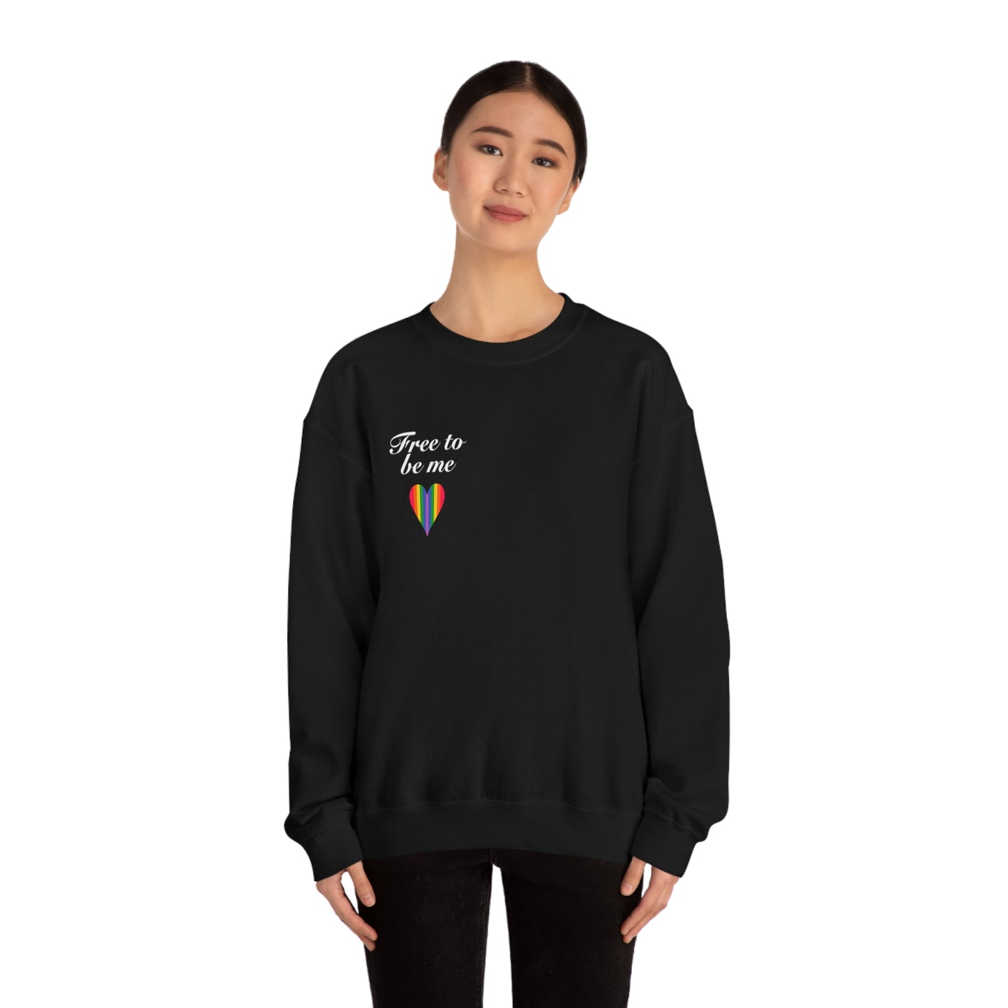 free to be me pride sweatshirt