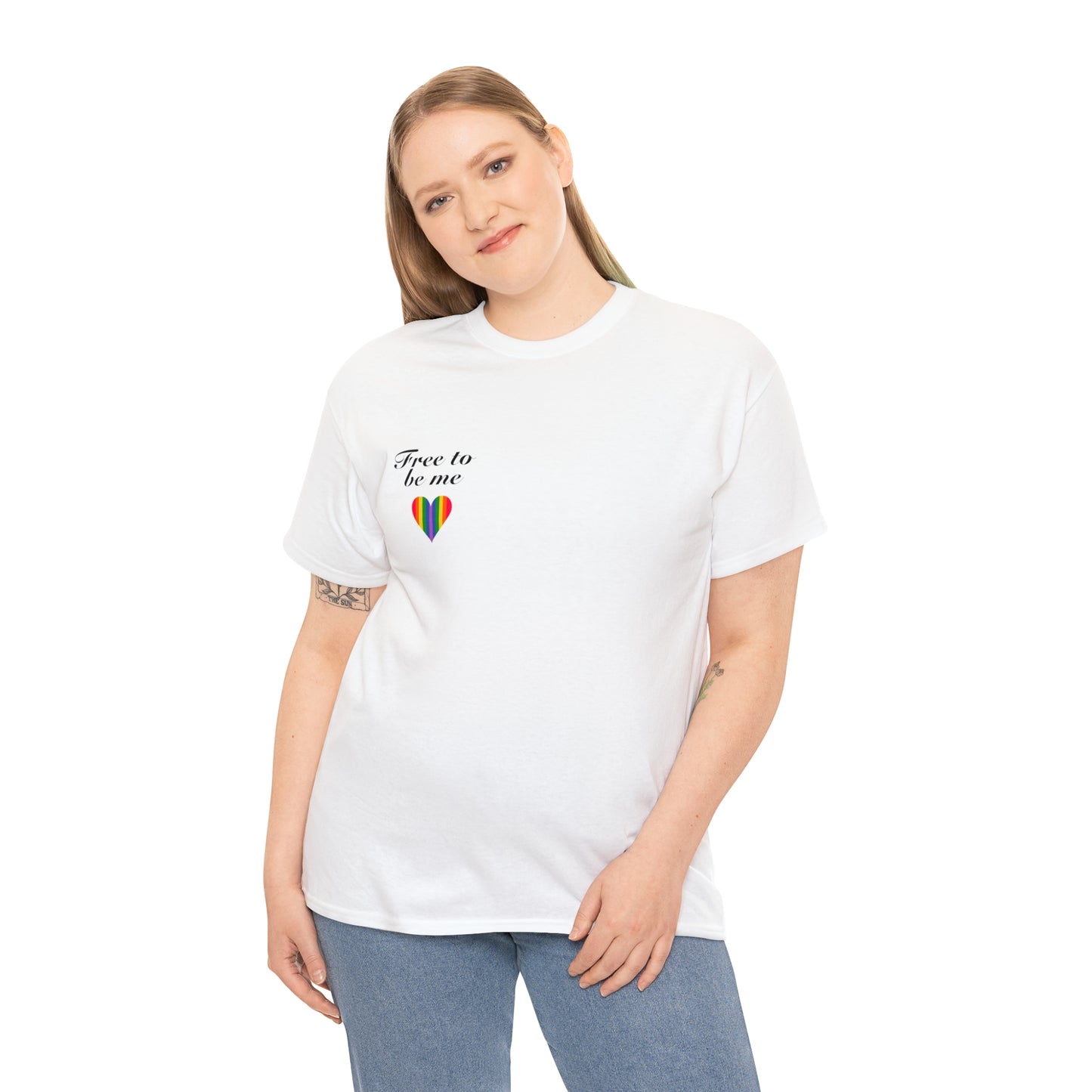 free to be me pride cotton tee