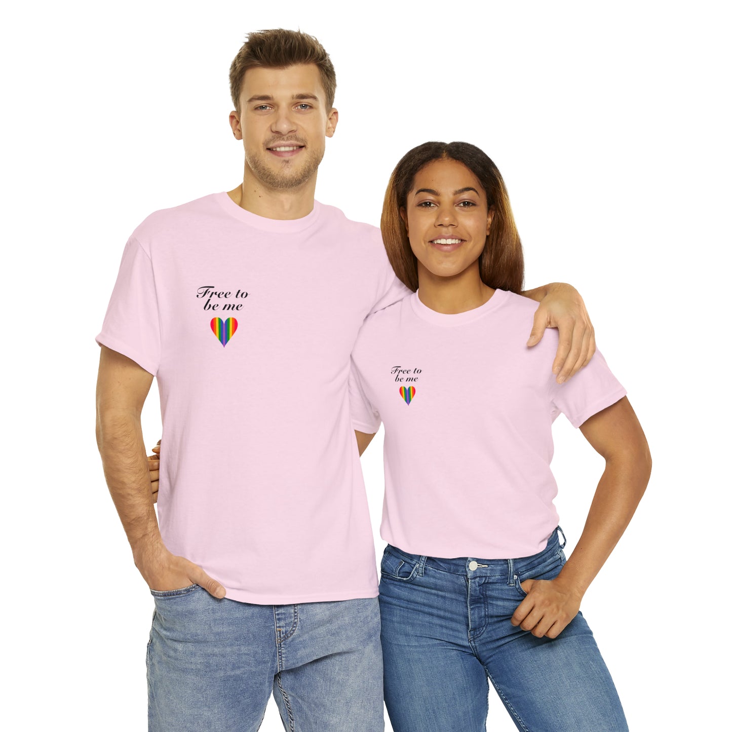 free to be me pride cotton tee