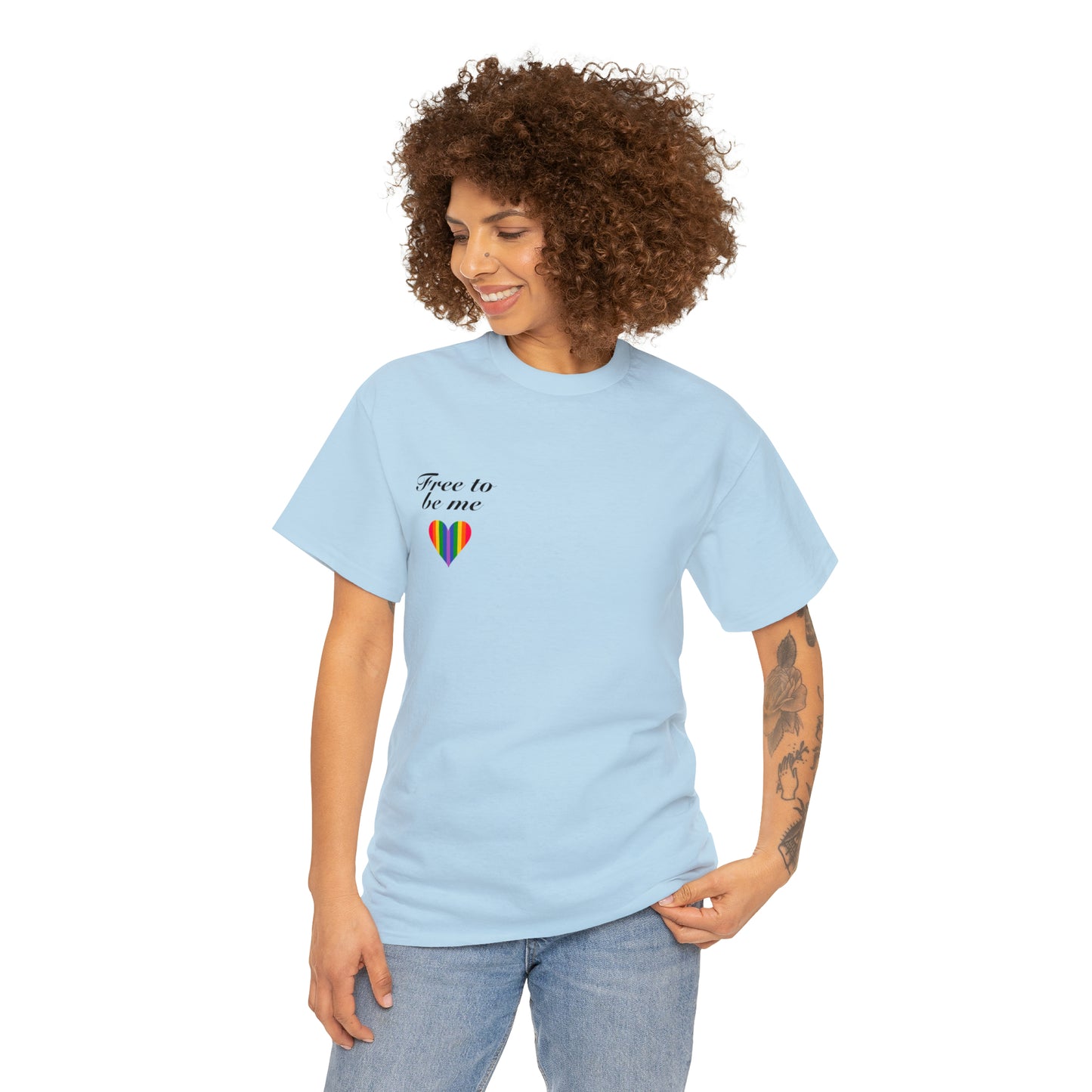 free to be me pride cotton tee