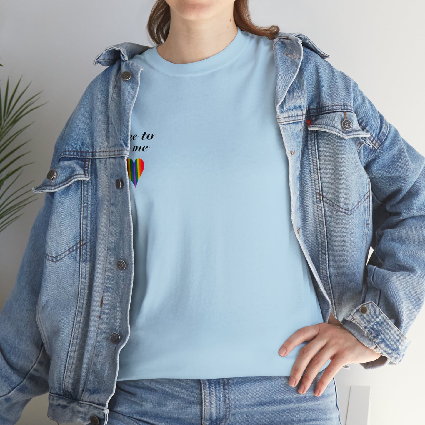free to be me pride cotton tee