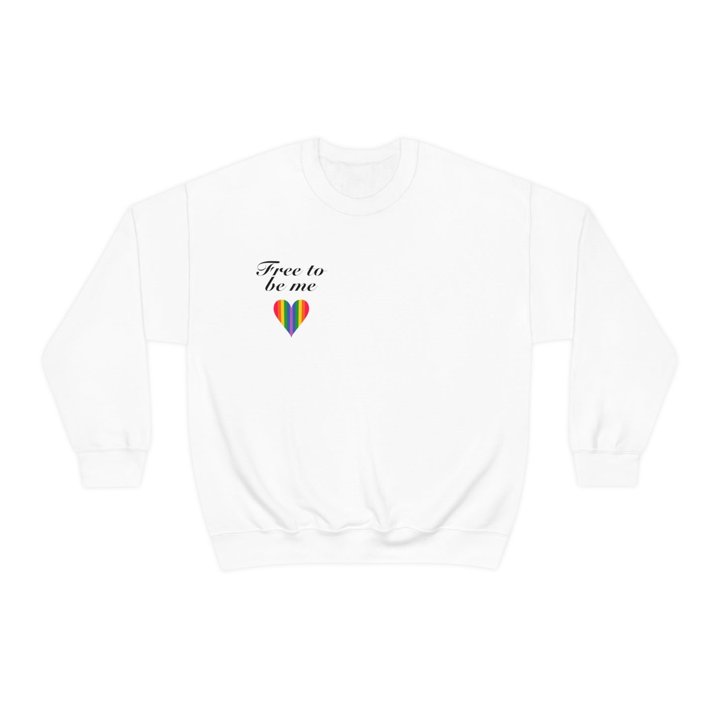 free to be me pride sweatshirt