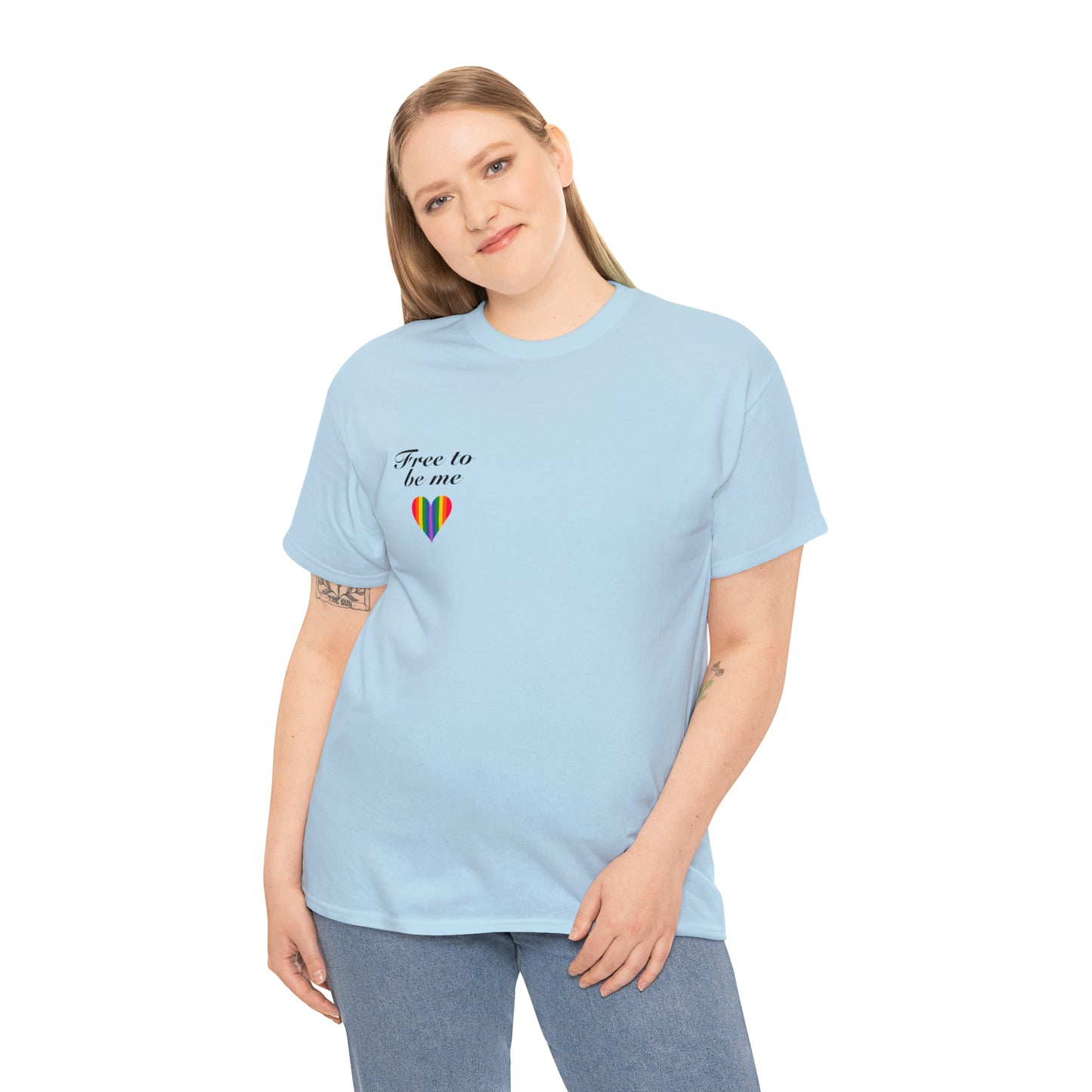 free to be me pride cotton tee