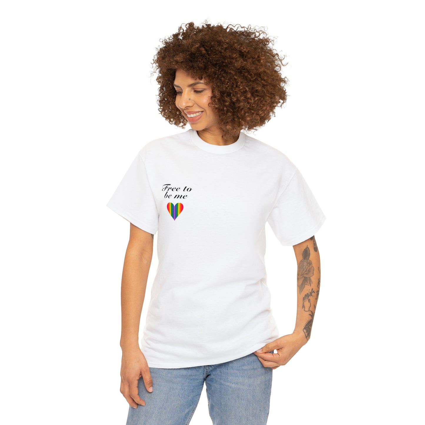 free to be me pride cotton tee