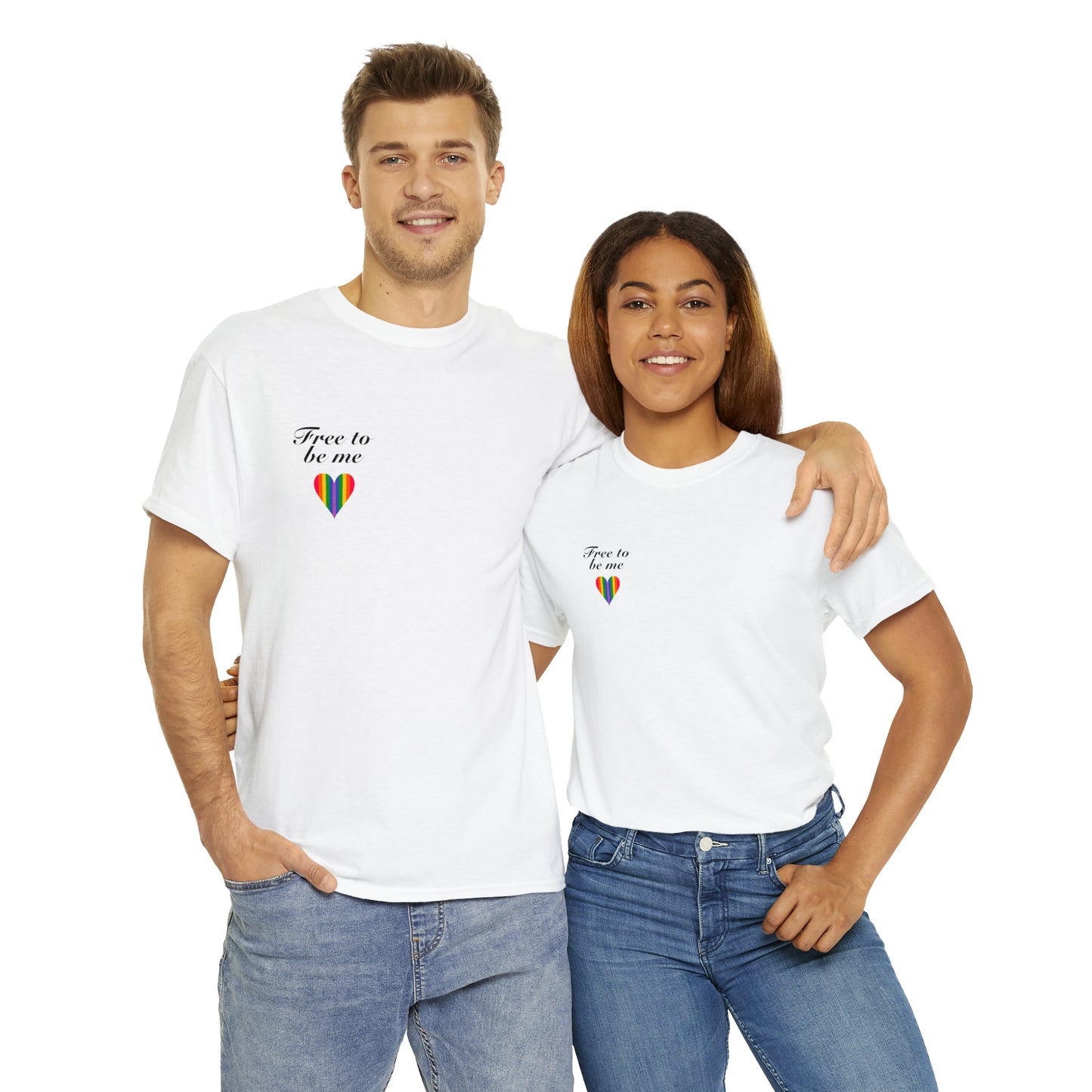 free to be me pride cotton tee