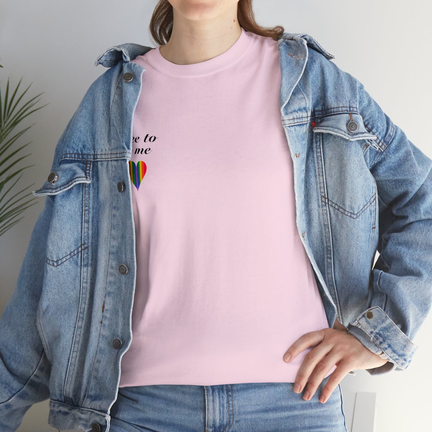 free to be me pride cotton tee