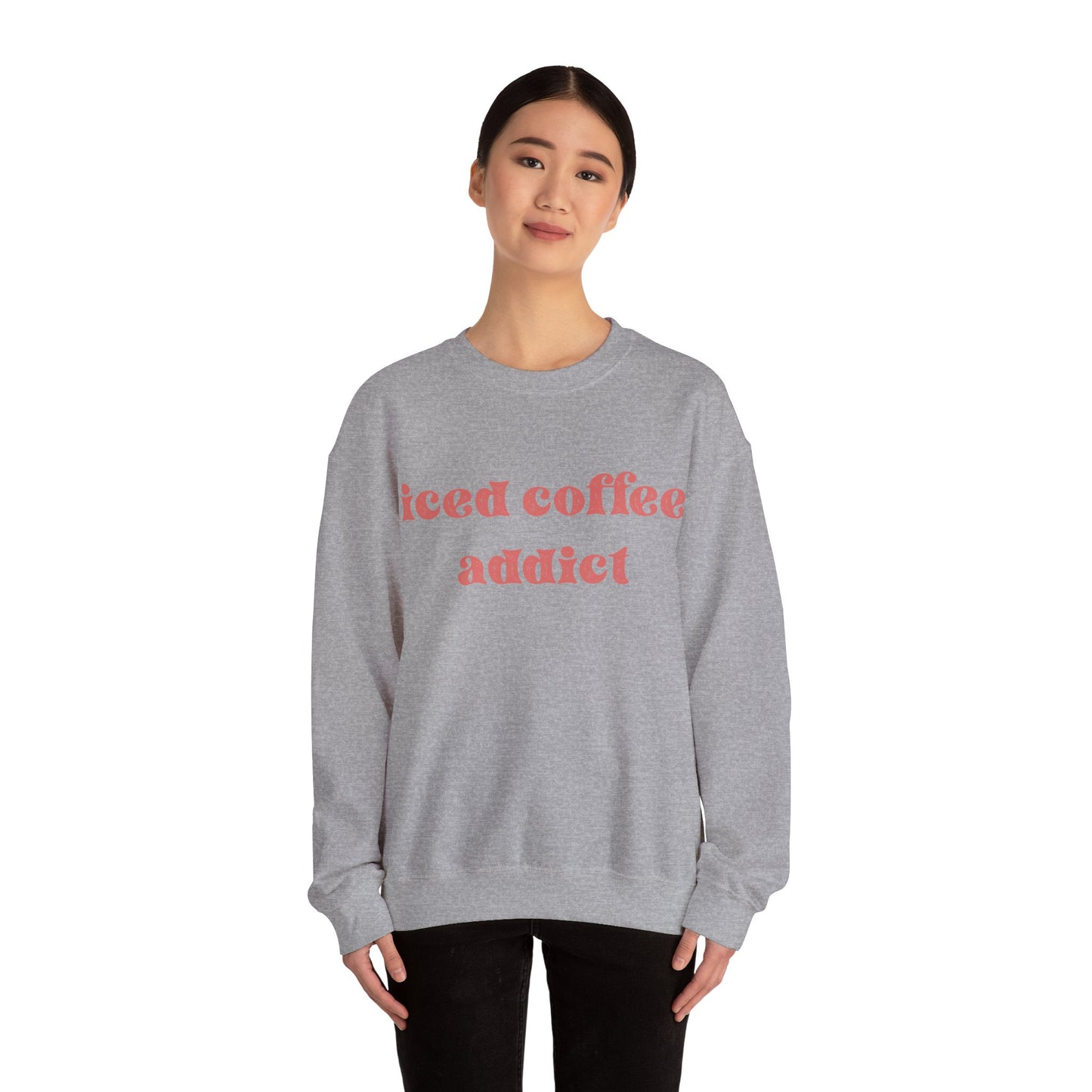 iced coffee addict sweatshirt