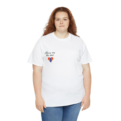 free to be me pride cotton tee
